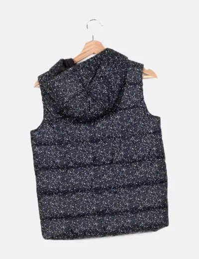 Black printed vest at Primark.