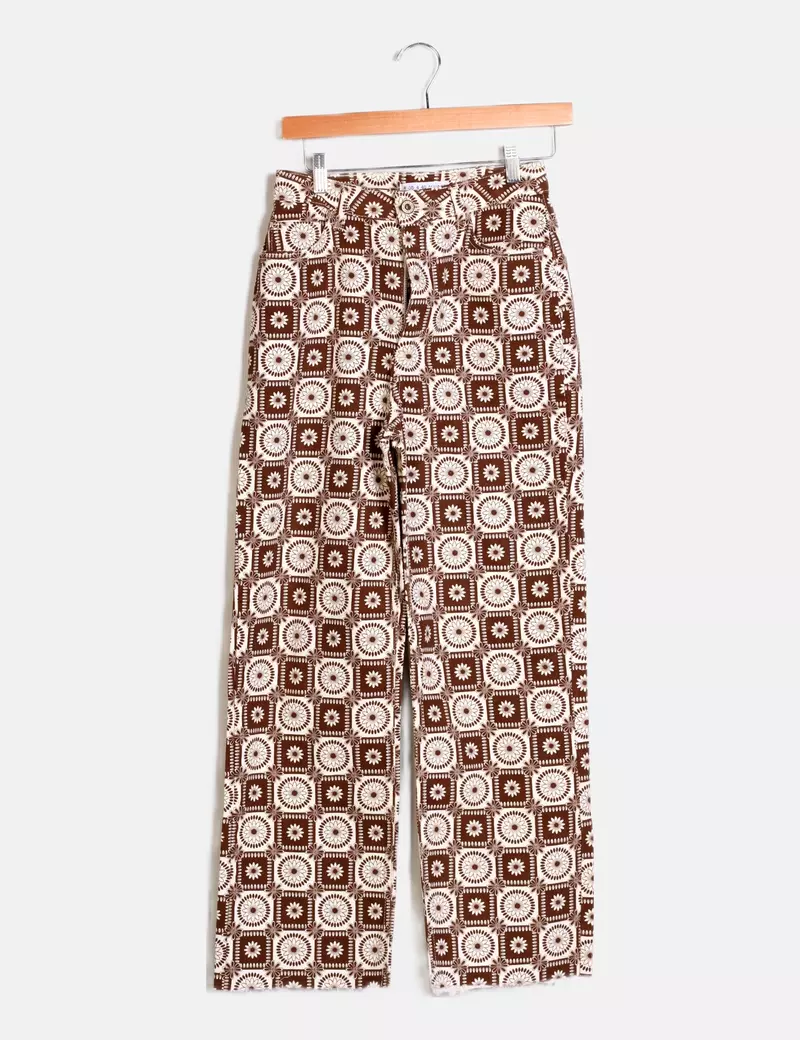 Bicolor Printed Primark Pants