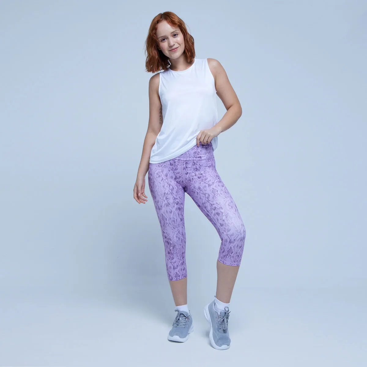 Printed Sporty Capri Leggings