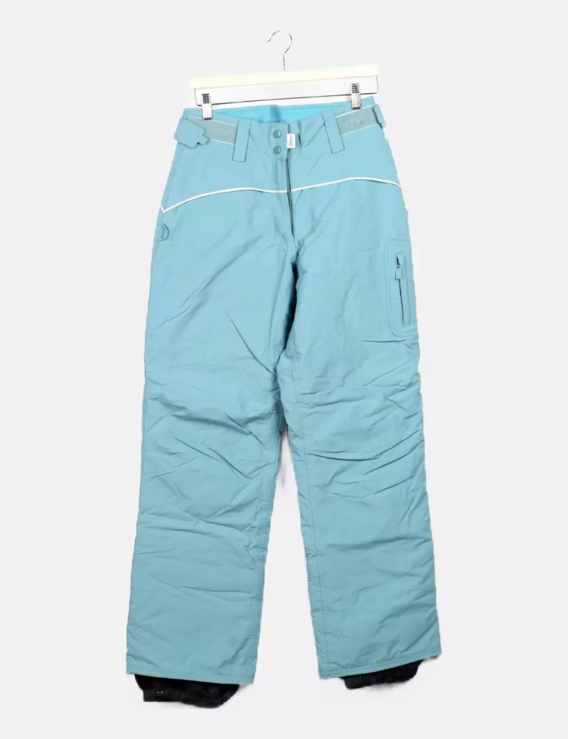 Turquoise snow pants by Pull&Bear