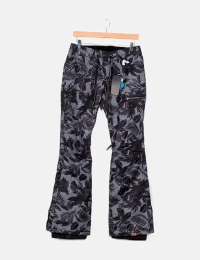 Roxy Black Snow Print Pants