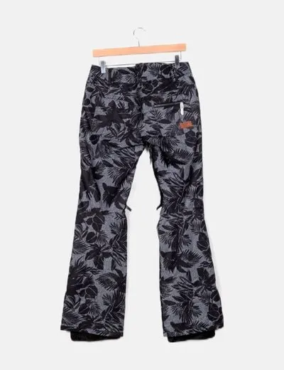 Roxy Black Snow Print Pants