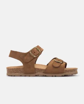 Flat leather sandal JAMAICA-045