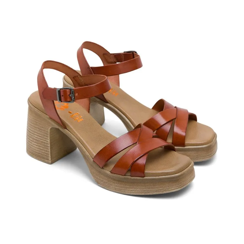 ISIS leather high-heel sandal