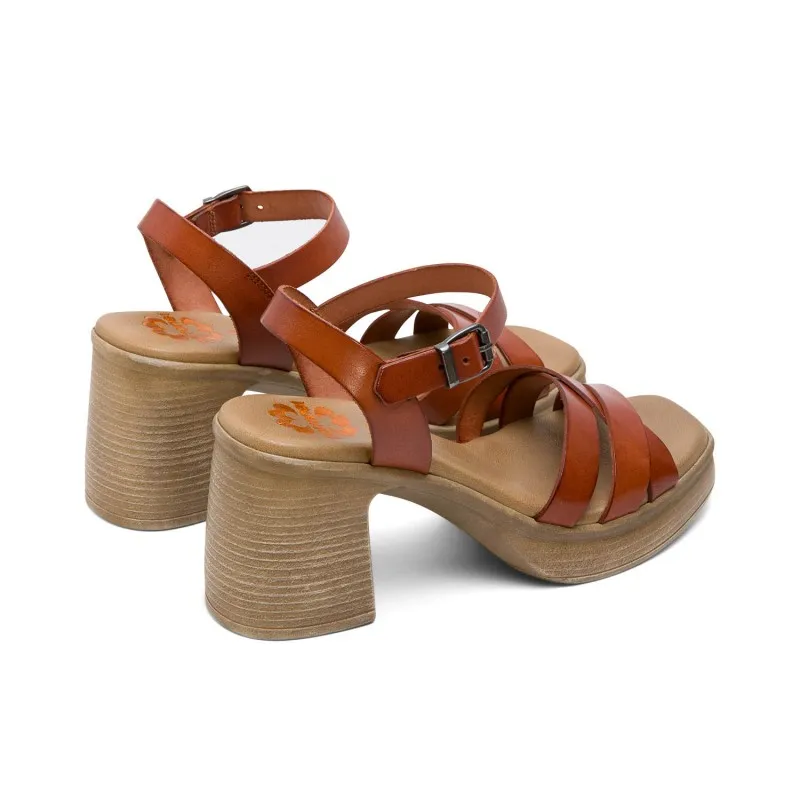 ISIS leather high-heel sandal