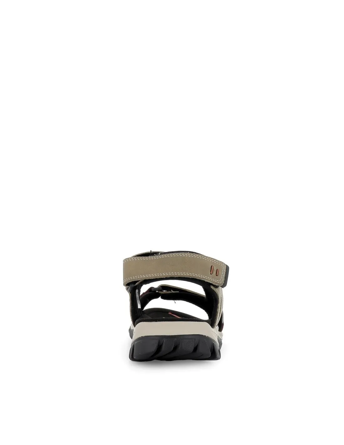 Hombre Paredes khaki trekking sandal with three velcro straps.