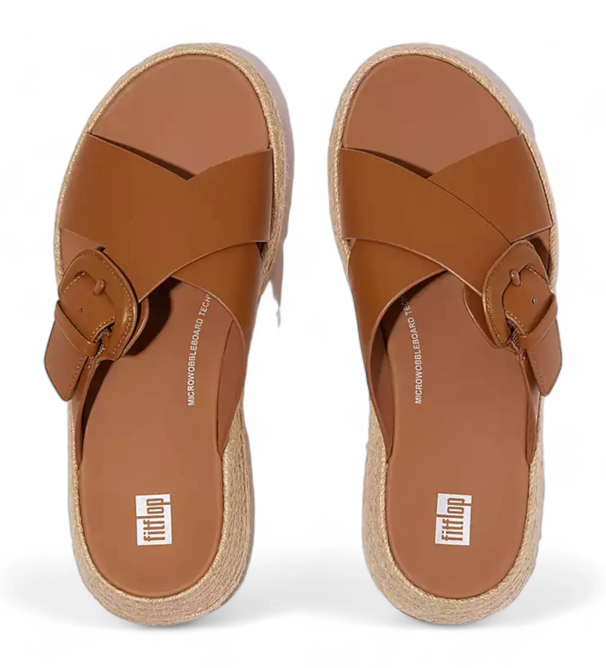 Brown Leather Buckle Sandals