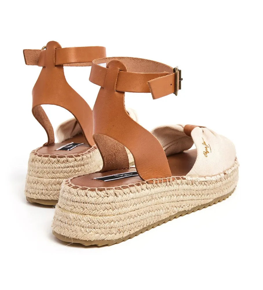 Off White Leather Sandals Kate One