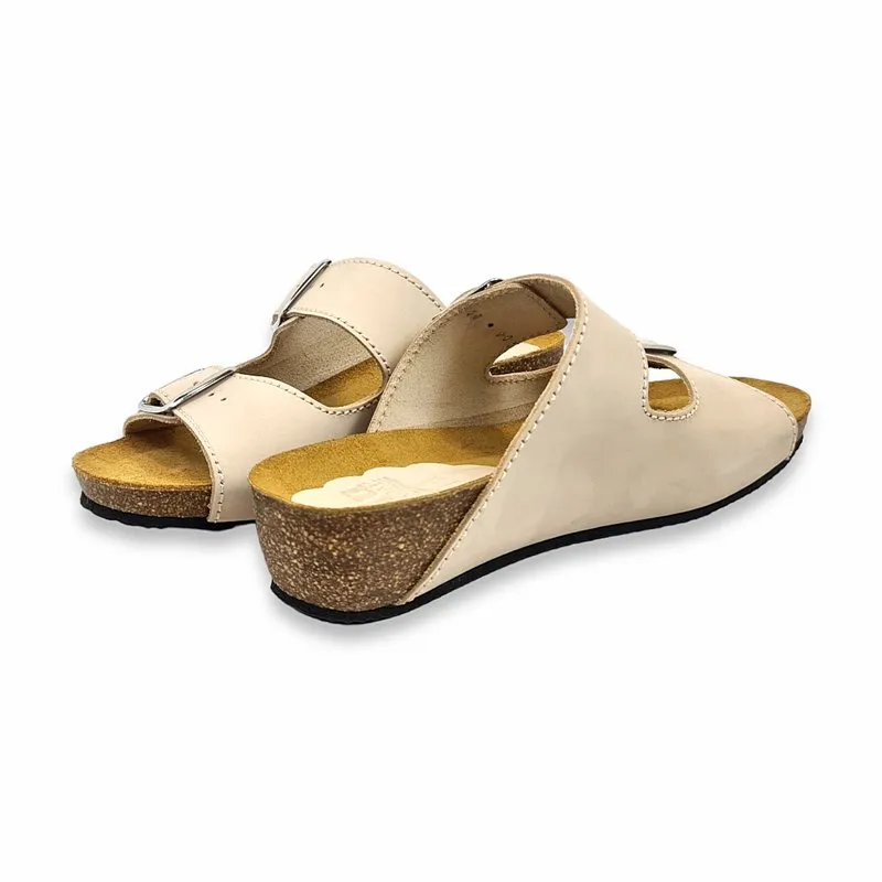 Sandalias Mujer Bio Piel Blusandal - Arena 701BLU