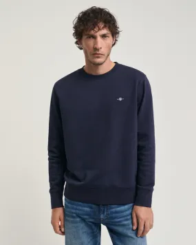 Seasonal Essential Round Neck Sweatshirt with Archive Shield Embroidery