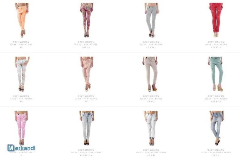 Sexy Woman Ladies Stock Jeans and Pants for Spring/Summer.