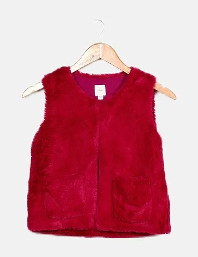 Fuchsia Teddy Sphere Vest