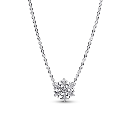 Shiny Snowflake Charm Collar Necklace 392371C01