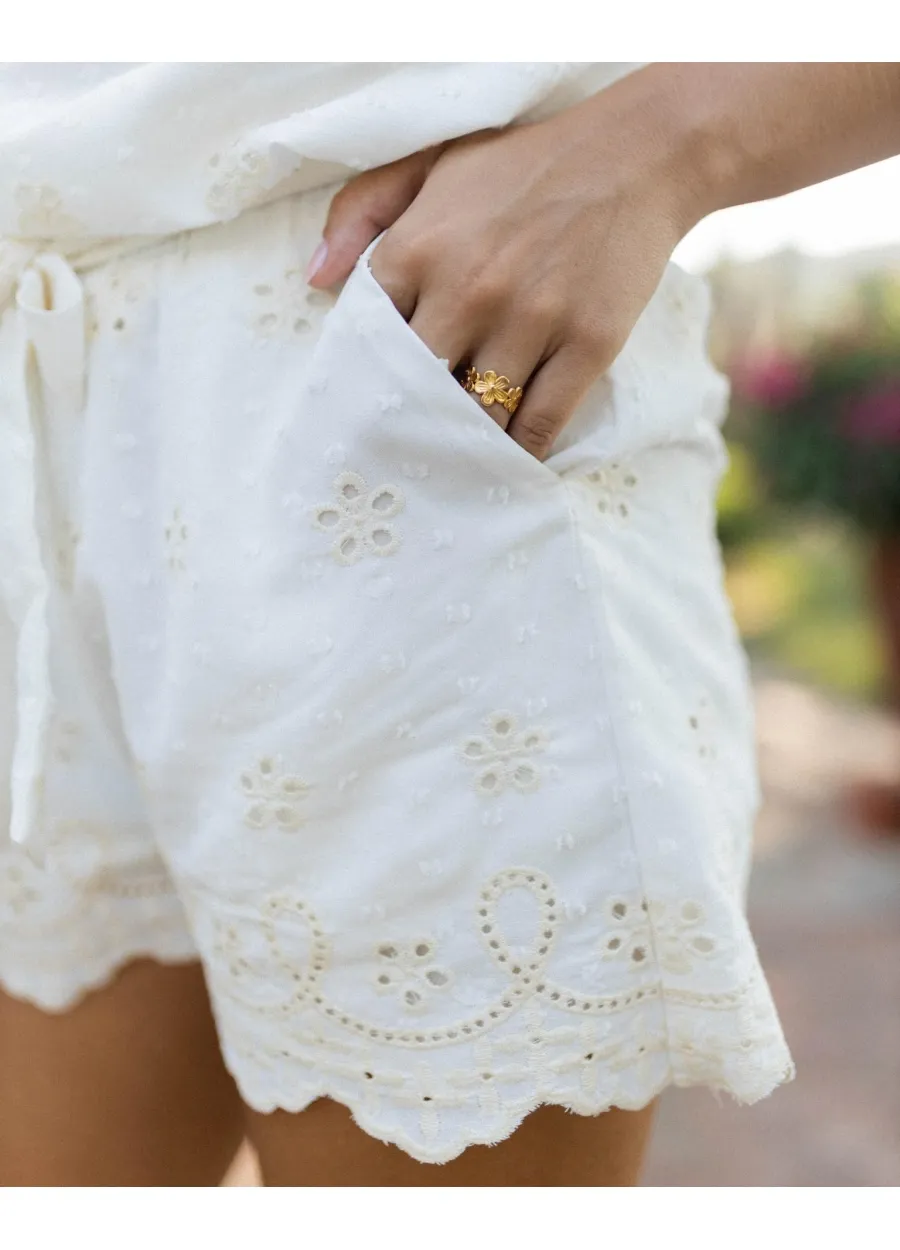 Short Embroidered Blouse