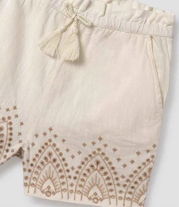 Mayoral embroidered short dress