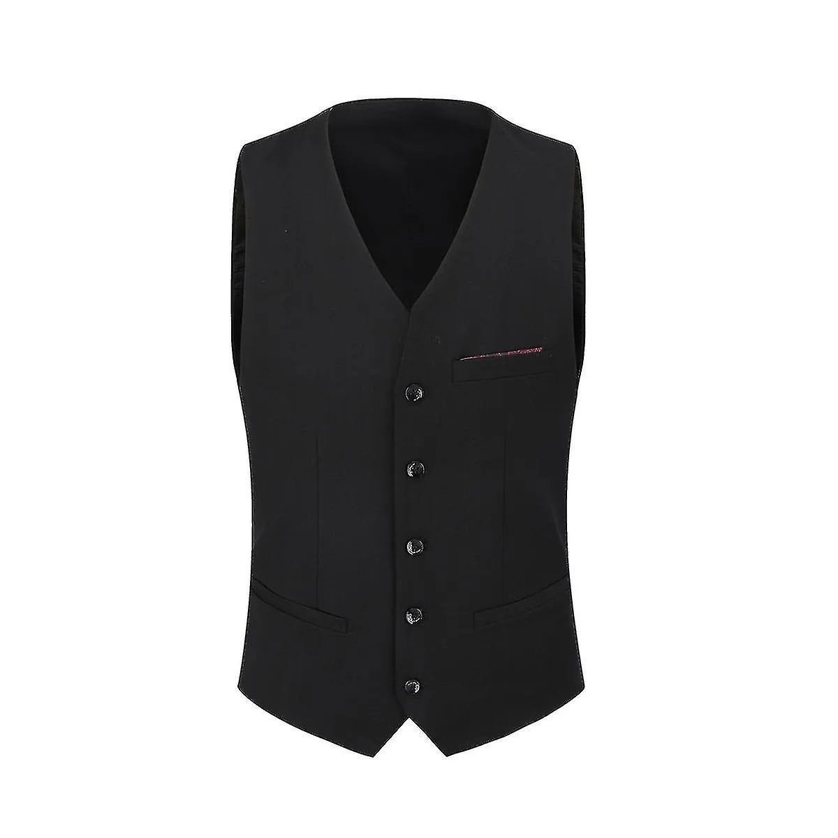 Solid Color Formal Business Slim Suit Vest for Men