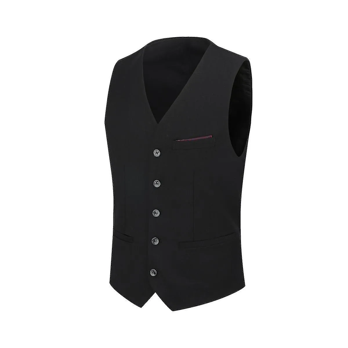 Solid Color Formal Business Slim Suit Vest for Men