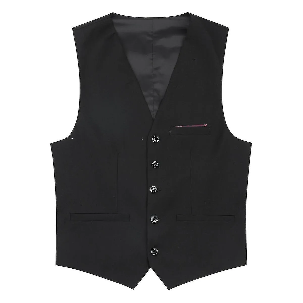 Solid Color Formal Business Slim Suit Vest for Men