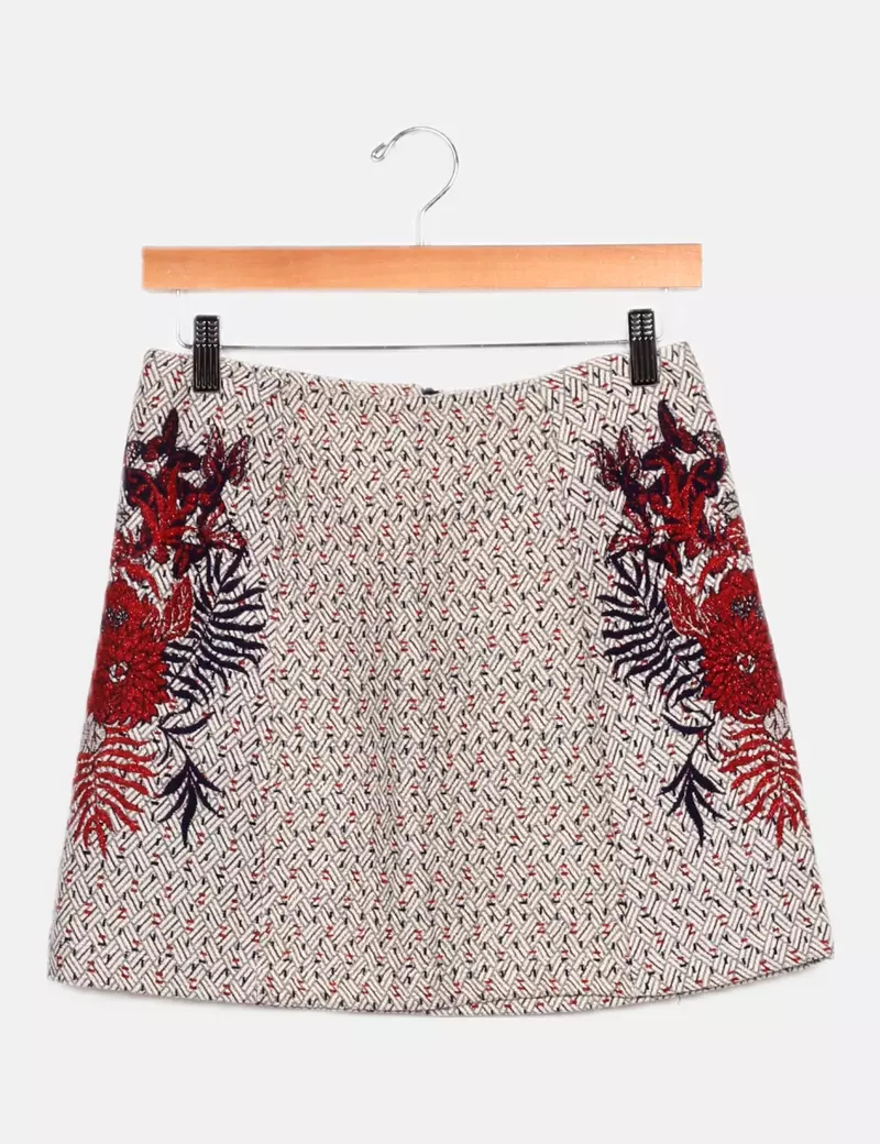 Springfield Printed Multicolor Skirt