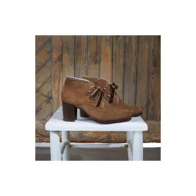 Suede-Leather Heeled Boot | Dorking FLUCHOS 7590 brown