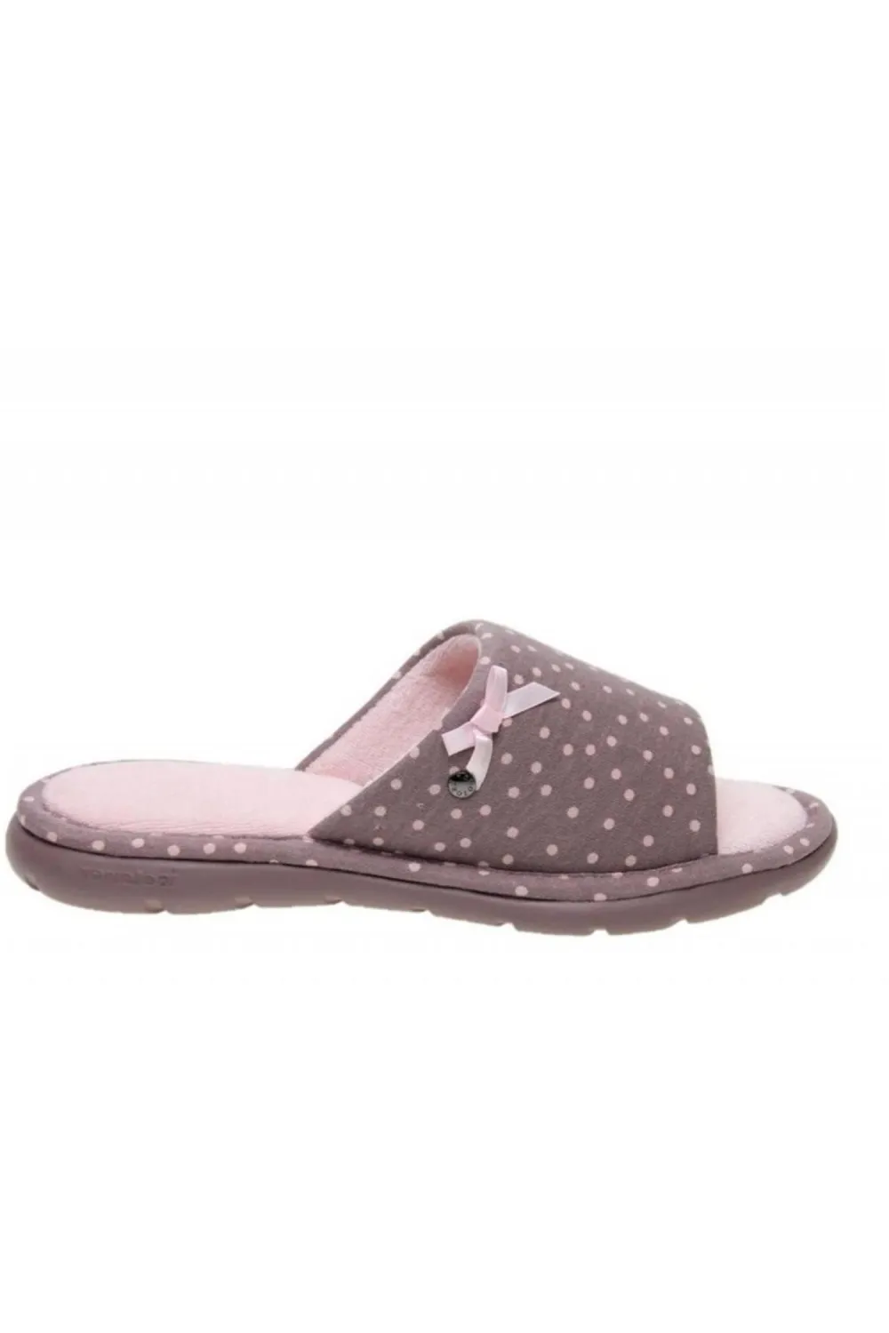 taupe isotoner slippers 97288