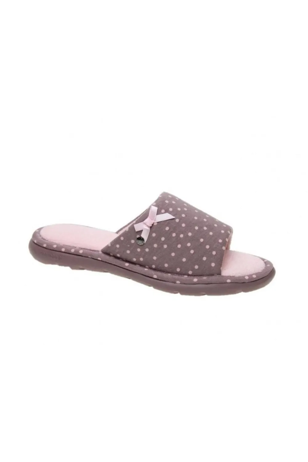 taupe isotoner slippers 97288