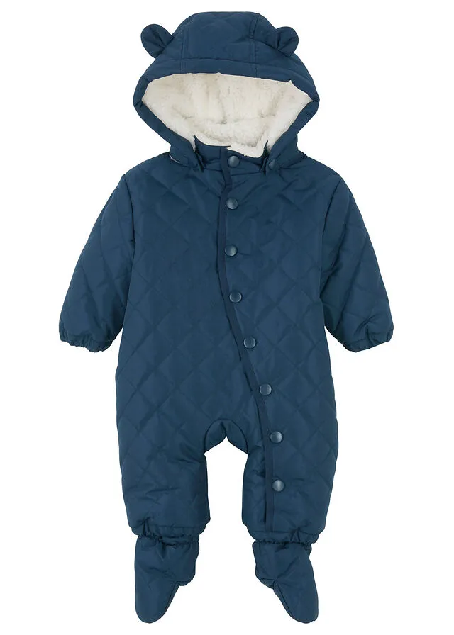 Snowsuit for Baby with Socks (2-Piece Set) Dark Blue