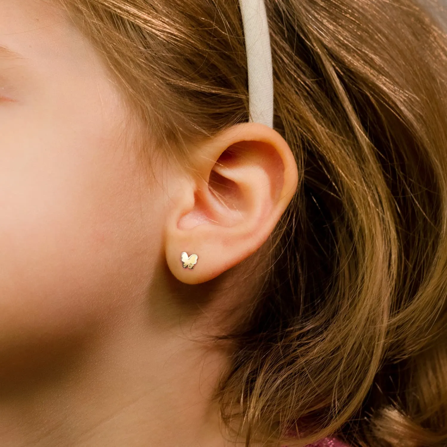 Two-Tone Gold Earrings