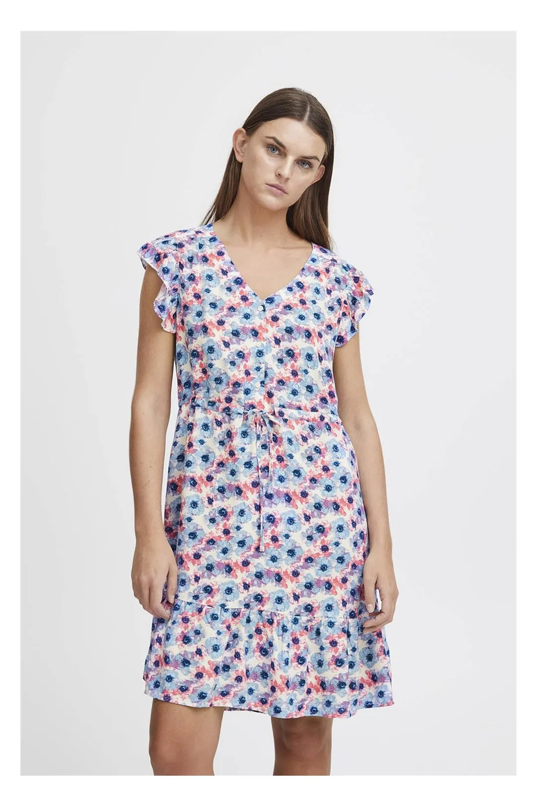 Short women's dress Ihvera Flower.