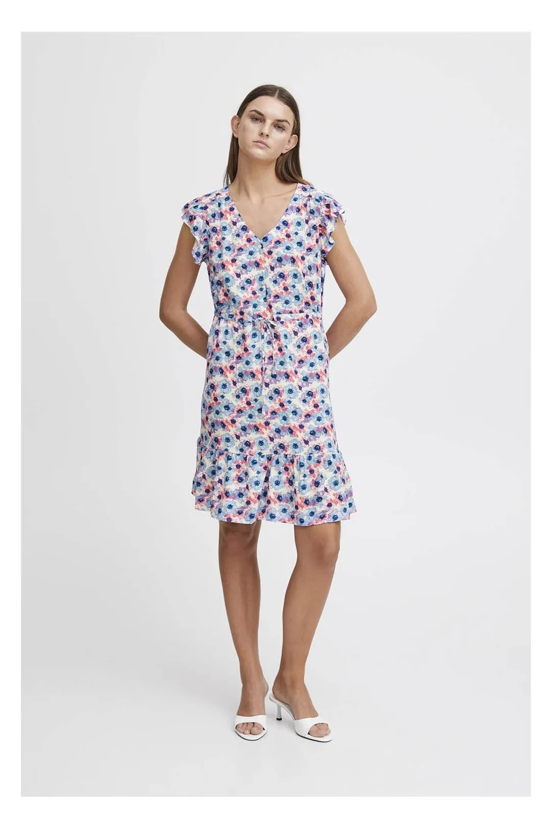 Short women's dress Ihvera Flower.