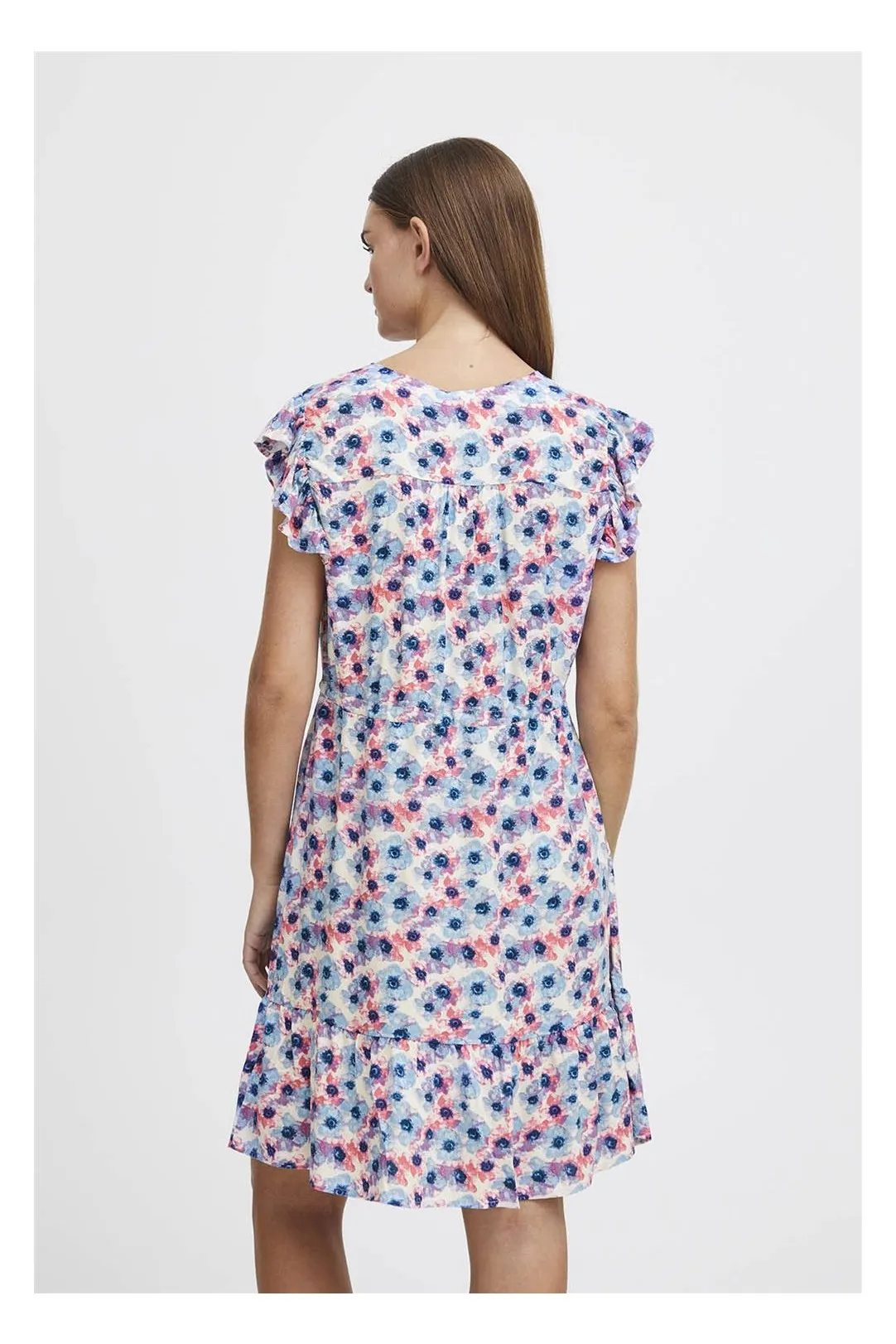 Short women's dress Ihvera Flower.