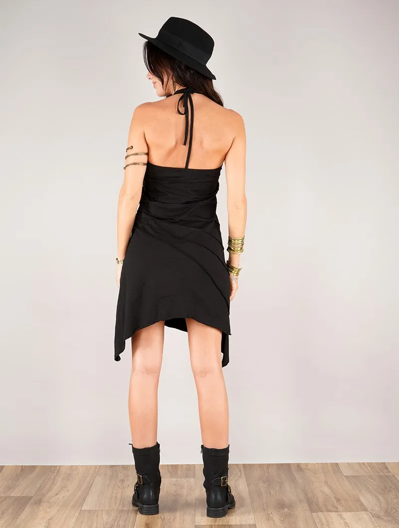 Vestido corto negro sin mangas Roy