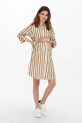 Short Maternity Shirt Dress