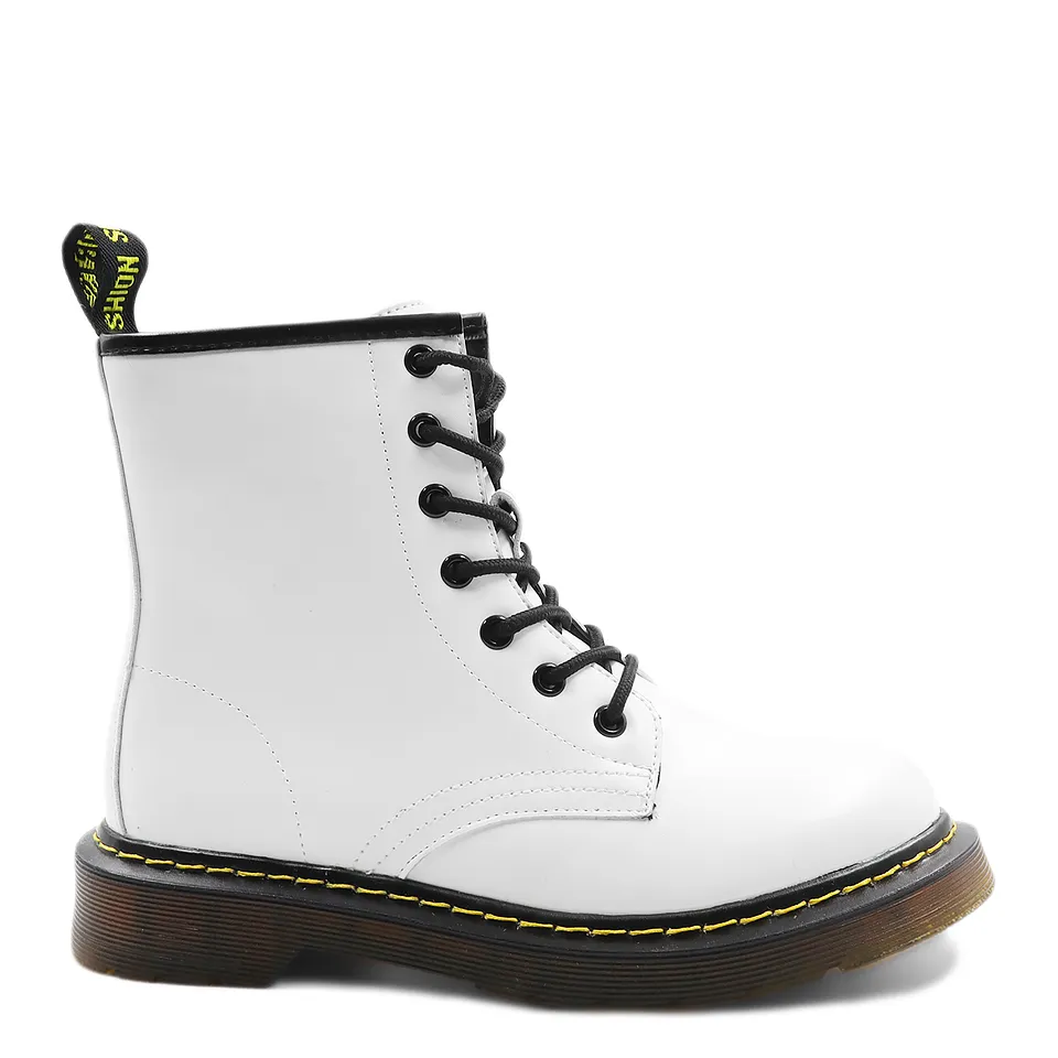 White Combat Boots 06