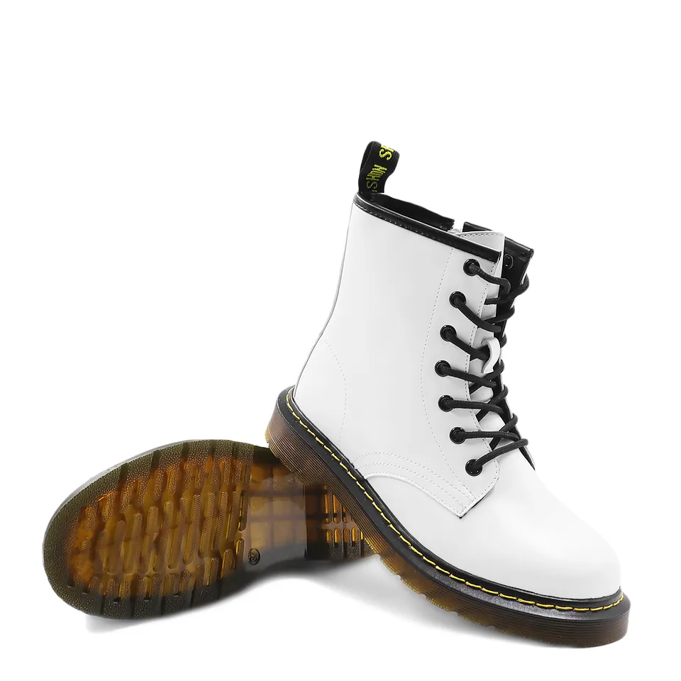 White Combat Boots 06