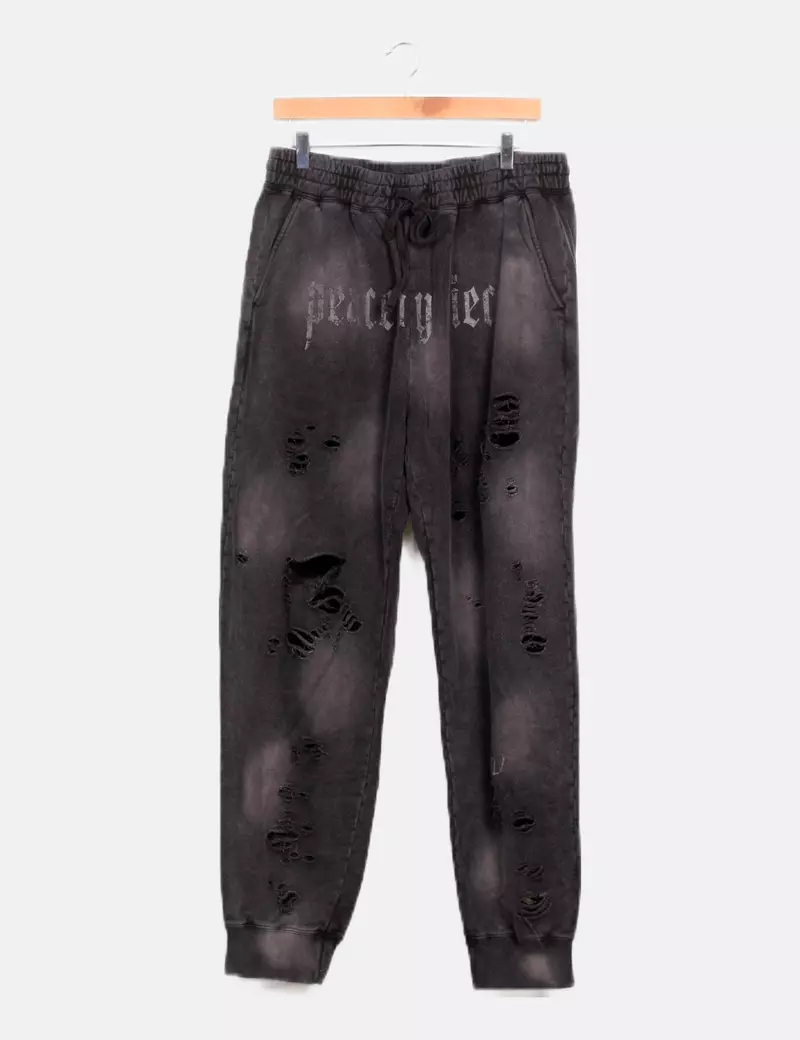 Black Faded XVESSEL Joggers