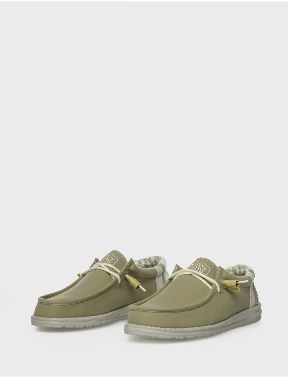 Dude Wallylinnen Natural Verde Sneakers - Shop Now.