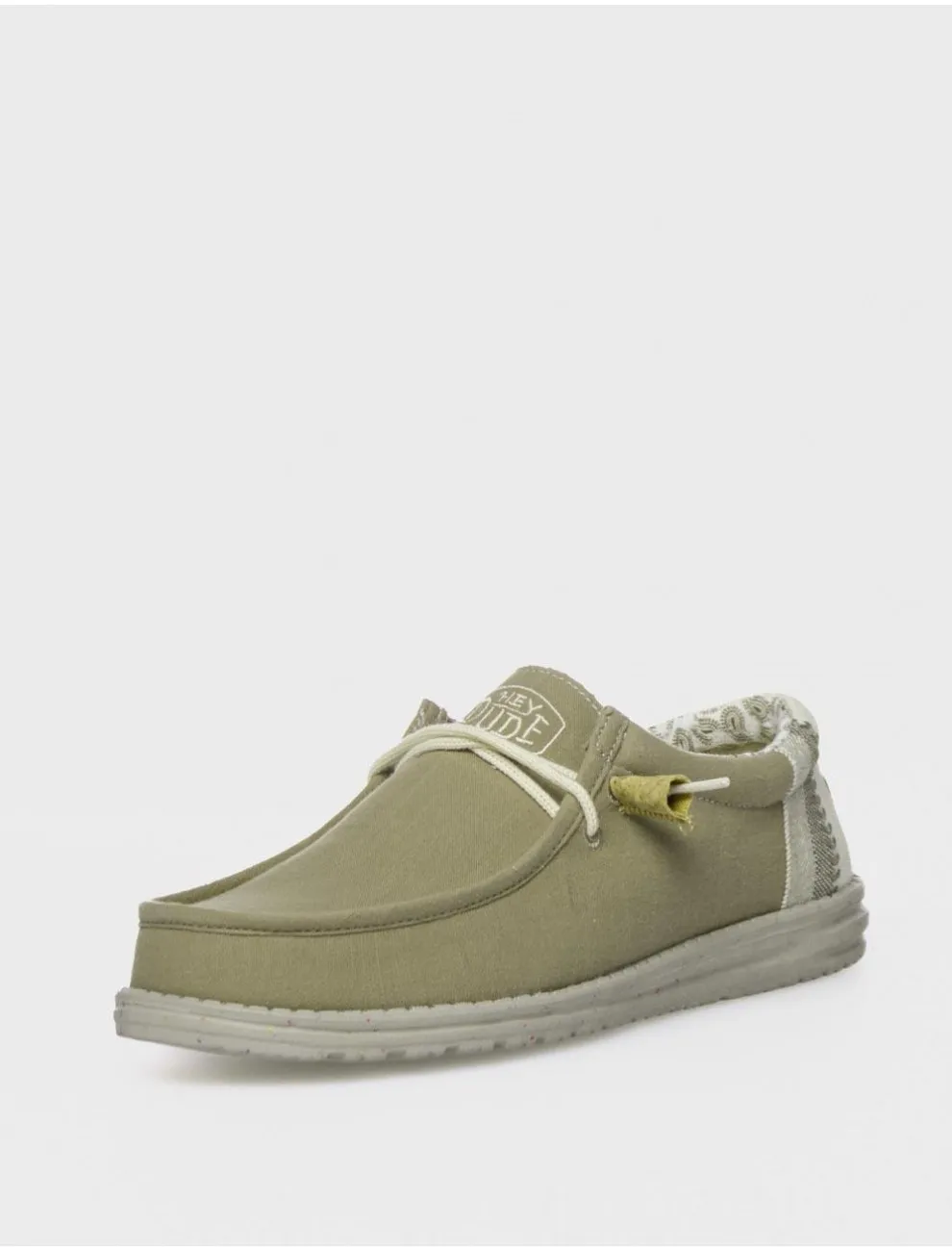 Dude Wallylinnen Natural Verde Sneakers - Shop Now.