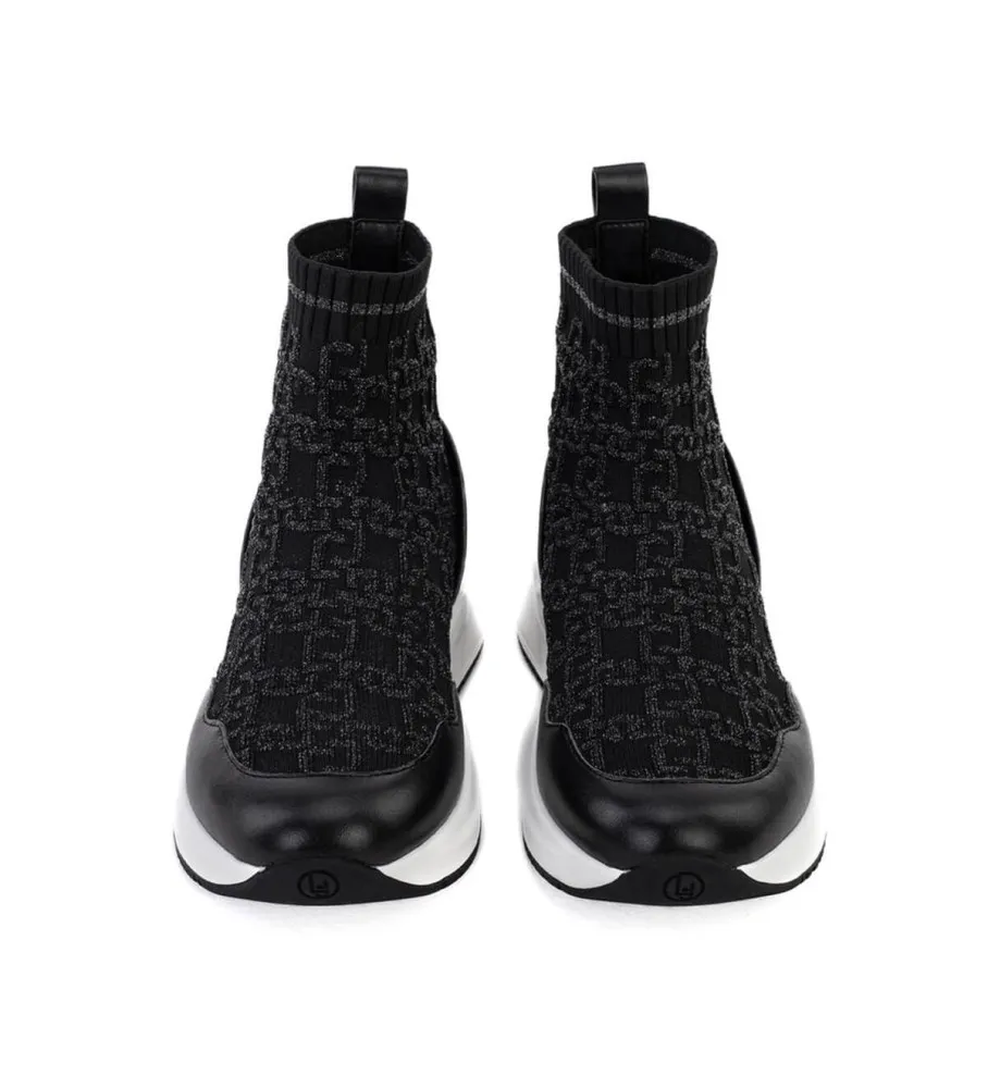 Zapatillas Lily 16 monograma negro -> Black monogram Lily 16 sneakers