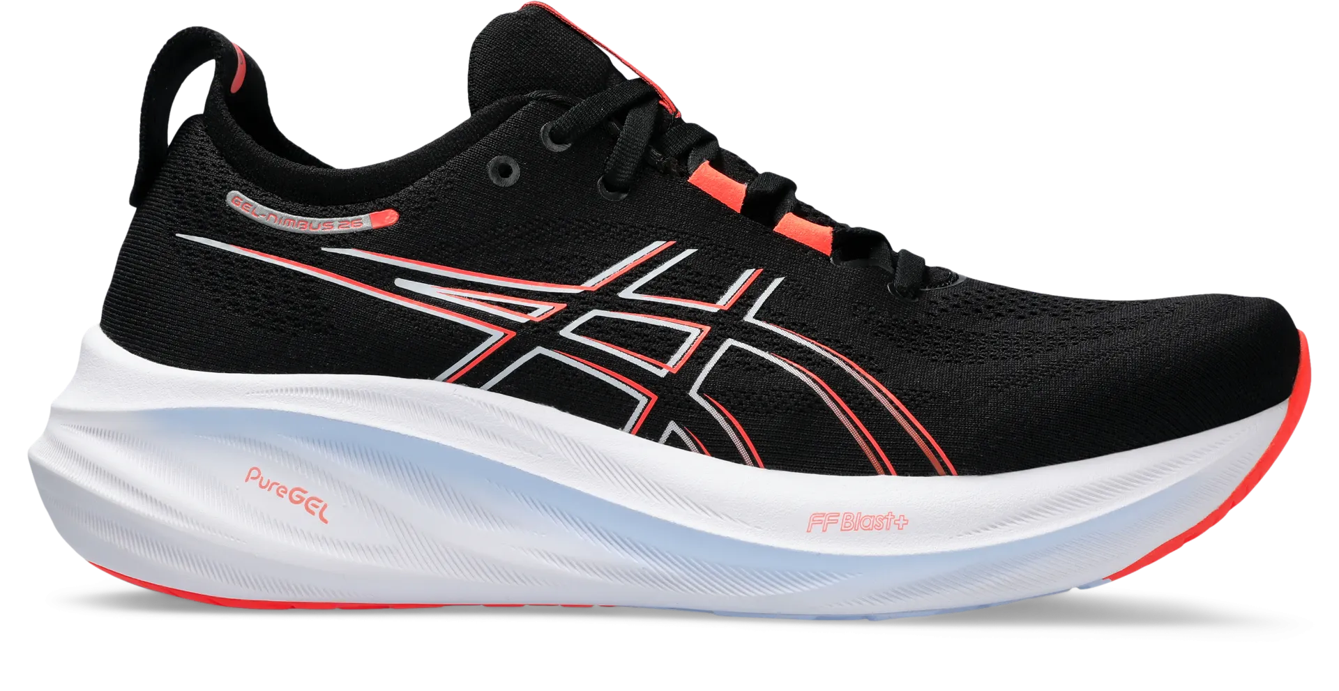 Asics Gel-Nimbus 26 Black Men's Running Shoes.