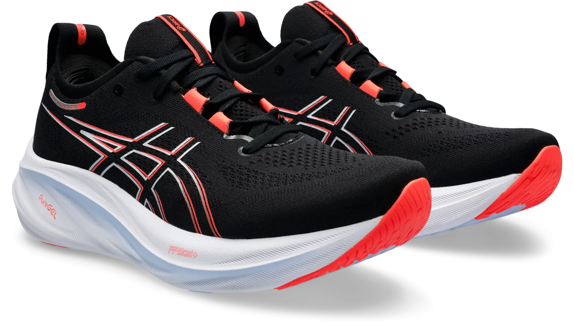 Asics Gel-Nimbus 26 Black Men's Running Shoes.