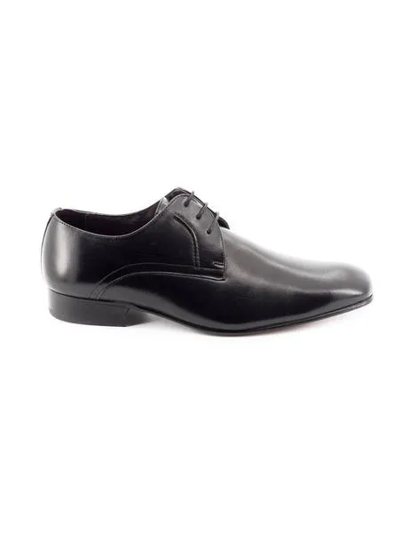 black leather shoe 003026