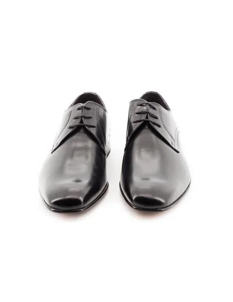 black leather shoe 003026