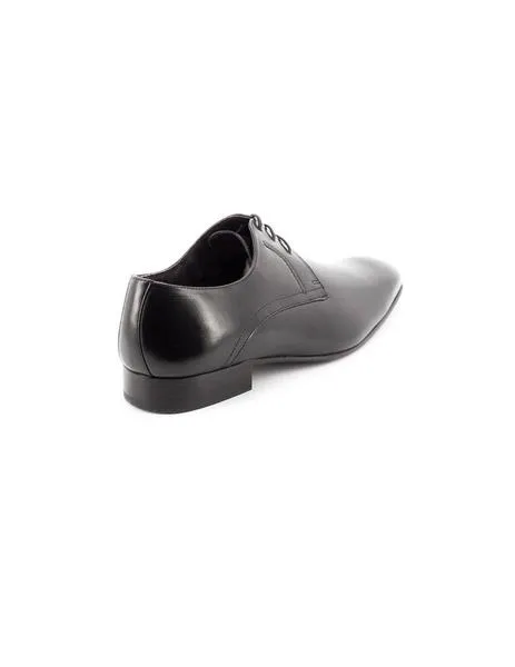 black leather shoe 003026