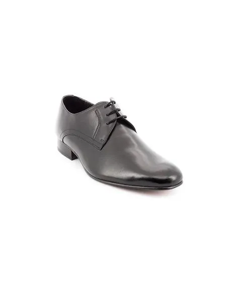 black leather shoe 003026