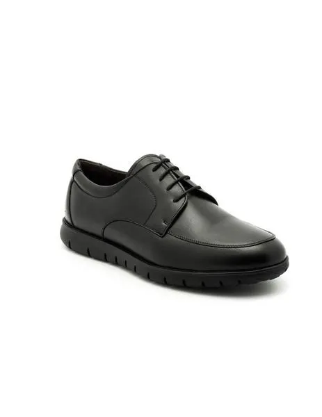 black leather zapato esteve 1349