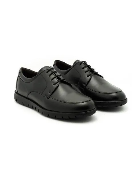 black leather zapato esteve 1349