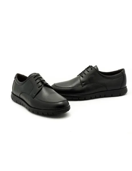 black leather zapato esteve 1349